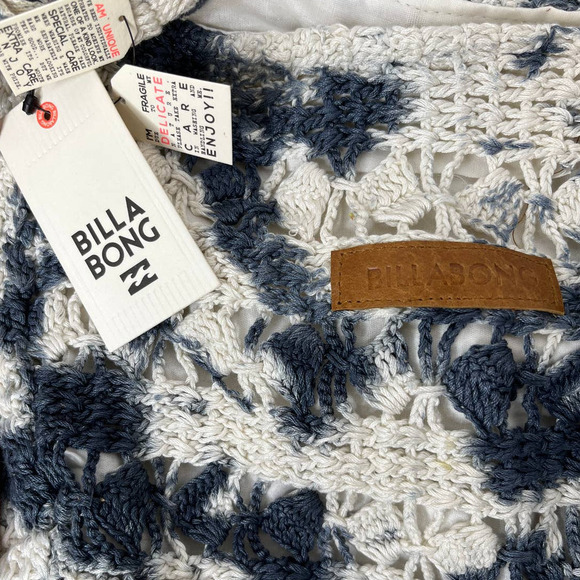 NWT Billabong Hippie Dream Catcher Tie Dye Crocheted Beach Boho Purse Tote Bag - Picture 4 of 9